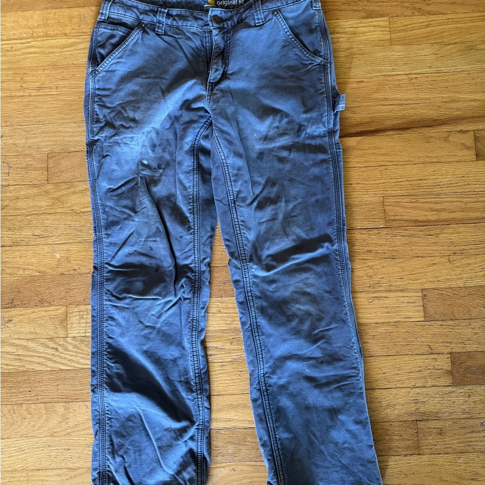 Carhartt Gray Original Fit Pants size 8S